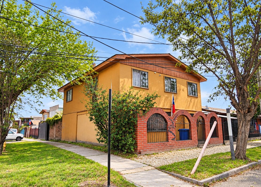 Casa esquina de 2 pisos a minutos de Metro Macul